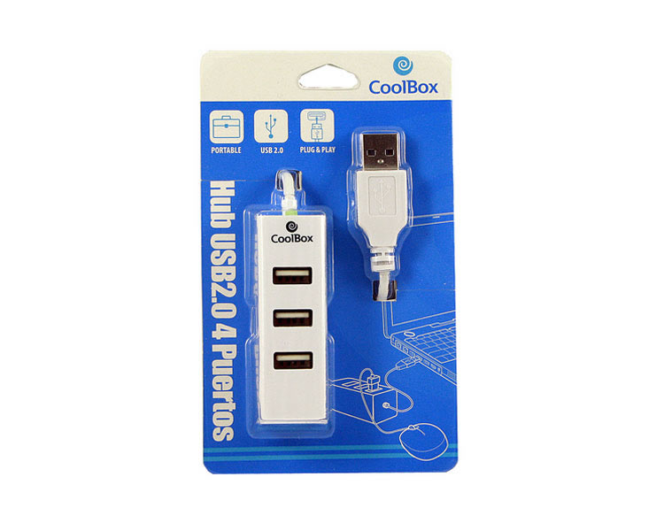 Hub 4 Puertos Usb White Coolbox